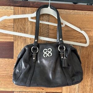 Coach | Gunmetal Metallic Gray Small Purse Shoulder Bag